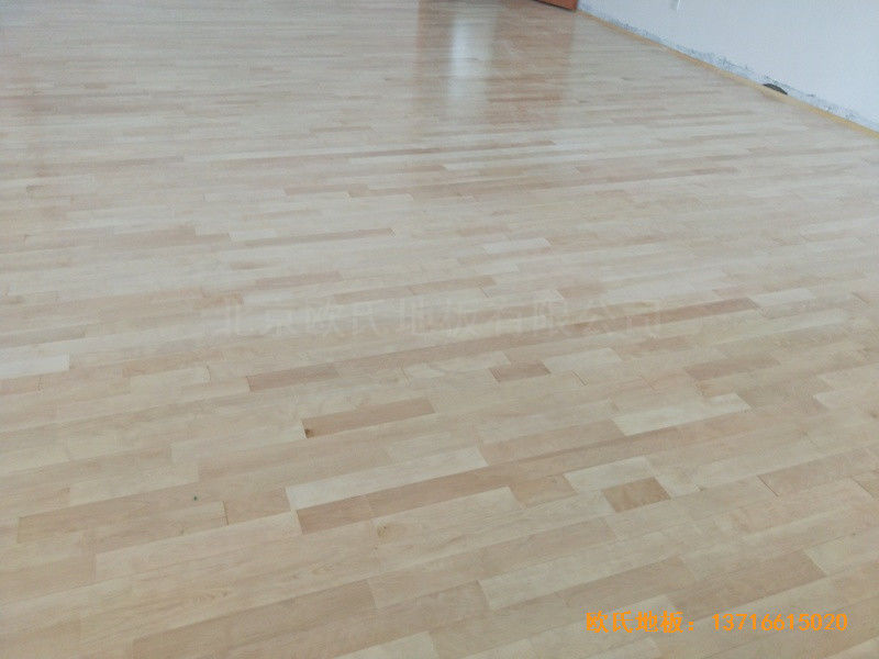 杭州分水鎮徐凝小學運動館體育木地板鋪設案例3