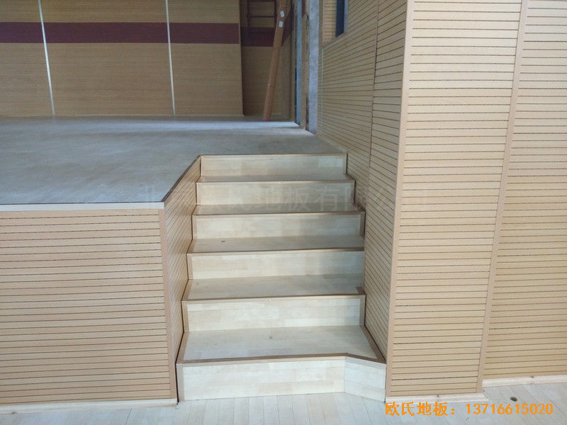 浙江德清縣三合體藝館體育地板鋪設案例2