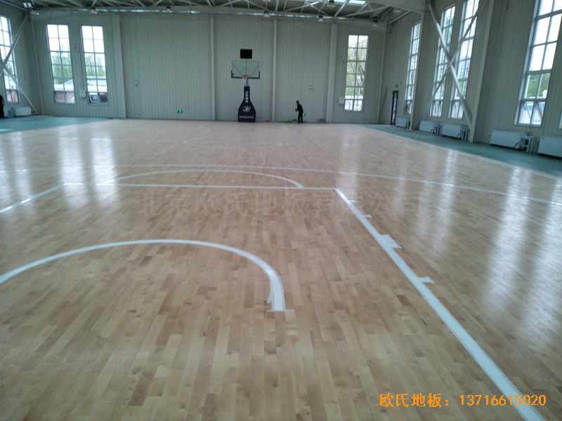 北京麗澤金融活動(dòng)中心體育地板鋪裝案例0