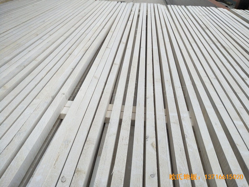 上海松江區(qū)佘北學(xué)校運(yùn)動(dòng)館運(yùn)動(dòng)地板安裝案例1