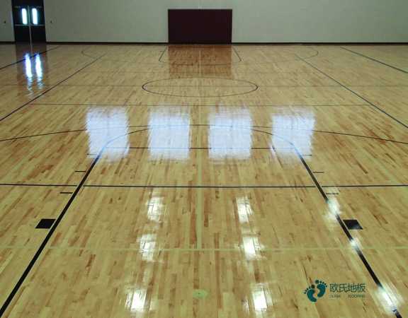 板式龍骨運(yùn)動籃球木地板每平米價格