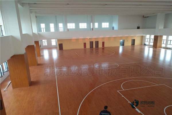 室內籃球場館運動木地板3