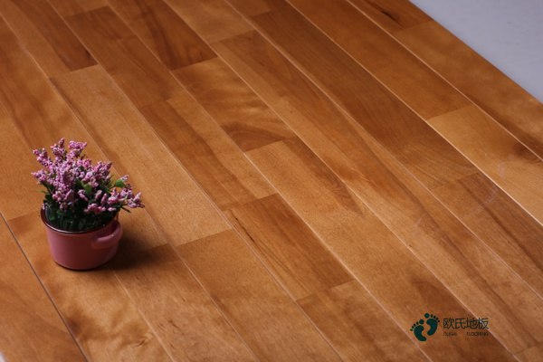 室內運動木地板翻新施工3